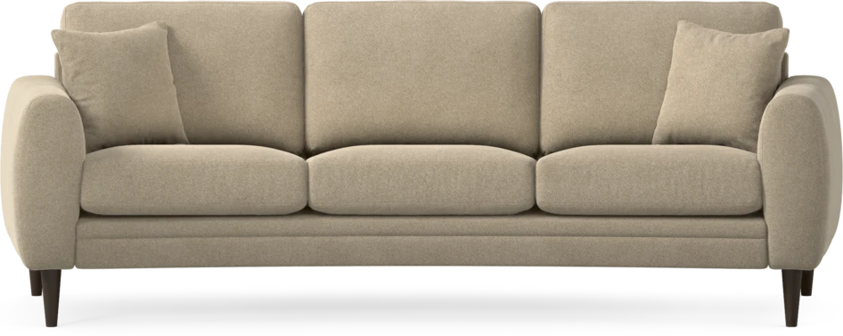 Eden - 3-sits soffa svängd - Beige