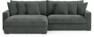 Rossi - 2-sits soffa med schäslong XL vänster - Grå