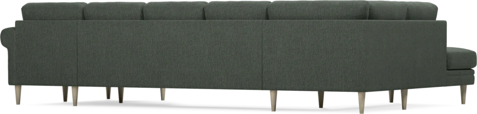 Eden - 3-sits soffa med divan vänster och schäslong höger - Grön