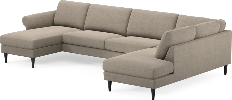 Bridge - 3-sits soffa med schäslong vänster och divan höger - Beige