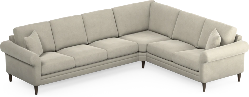 Eden - Hörnsoffa, 3+2-sits - Brun
