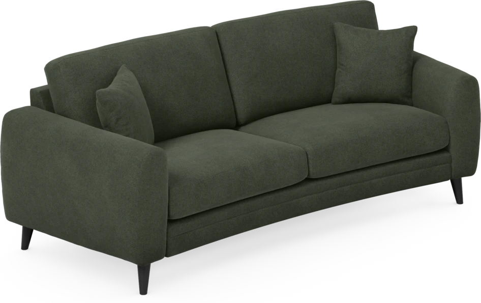 Eden - 2,5-sits soffa svängd - Grön