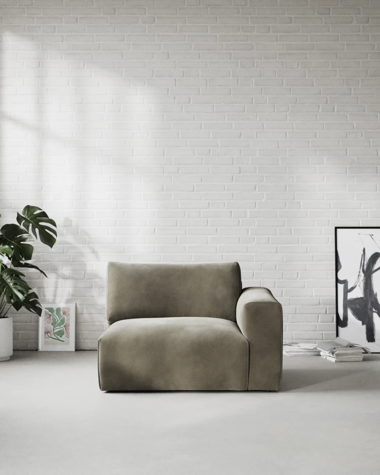 Free - 1,5-sits med armstöd höger - inspiration