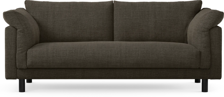 Cherrie - 2,5-sits soffa, hel dyna, fast klädsel - Brun