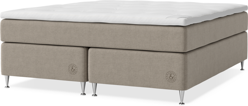 Asperö Exclusive - Kontinentalsäng, dubbelsäng med bäddmadrass Exclusive - Beige