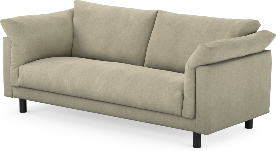 Cherrie - 2,5-sits soffa, hel dyna, fast klädsel - Beige