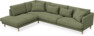 Harper - 3-sits soffa med divan vänster - Grön
