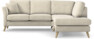 Eden - 2-sits soffa med divan - Beige