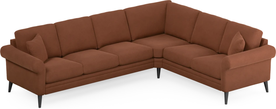 Eden - Hörnsoffa, 3+2-sits - Orange