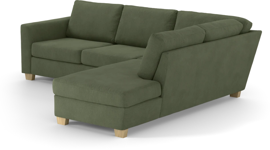 Friday - 2,5-sits soffa med divan höger - Grön