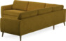 Bridge - Hörnsoffa, 3+3-sits - Gul