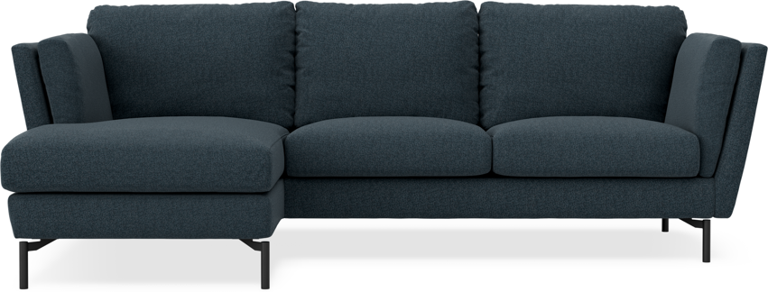 Madison Lux - 2-sits soffa med schäslong vänster - Turkos