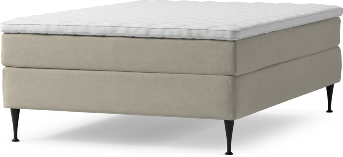 Delux Sense, Kontinentalsäng, enkelsäng 140 cm med bäddmadrass och sängben