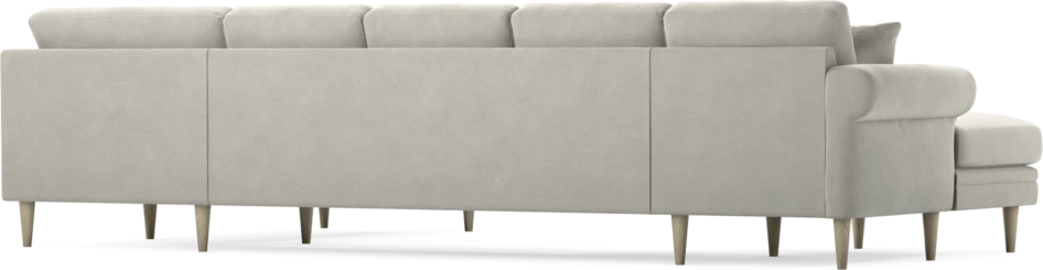 Eden - 3-sits soffa med schäslong vänster och divan höger - Grå
