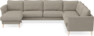 Bridge - Hörnsoffa, 3+2-sits med schäslong vänster - Beige