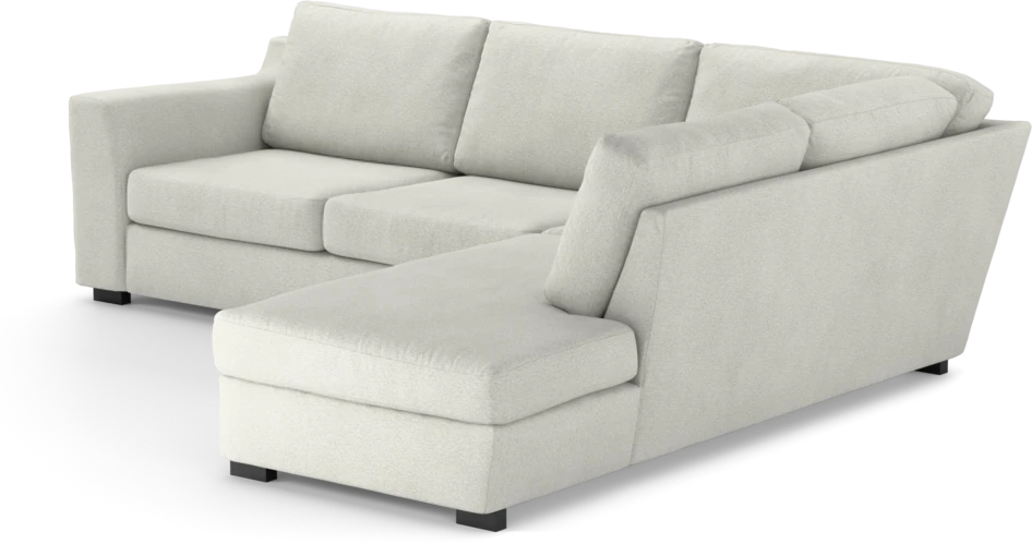 Friday - 2,5-sits soffa med divan höger - Vit