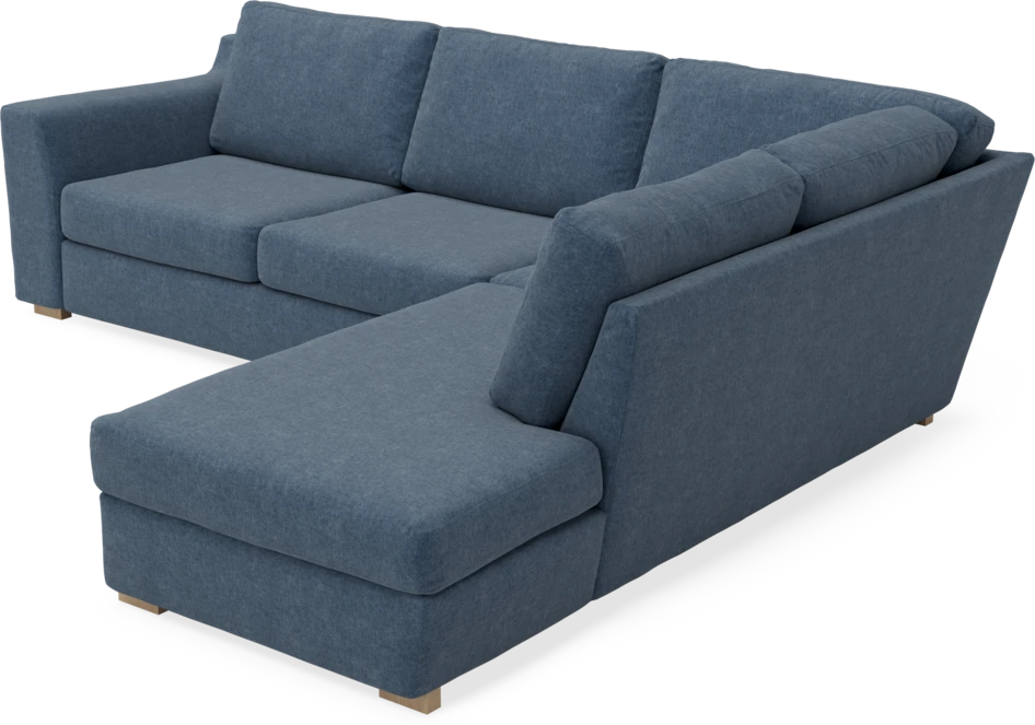 Friday - 2,5-sits soffa med divan höger - Blå