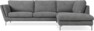 Madison Lux - 3-sits soffa med divan höger - Vit
