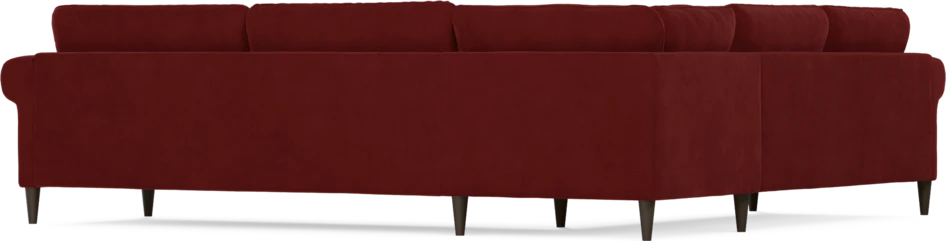 Bridge - Hörnsoffa, 2+3-sits - Röd