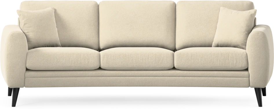 Eden - 3-sits soffa svängd - Beige