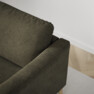 Bridge - 3-sits soffa med divan höger - Grön