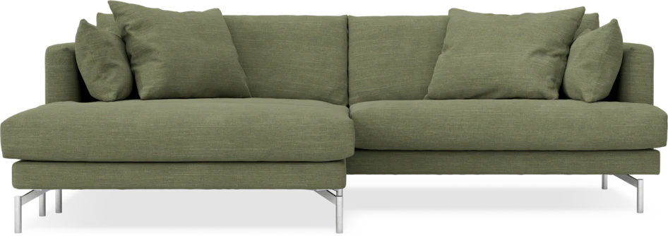 Harper - 4-sits med schäslong XL vänster - Grön