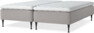 Delux Sense - Ramsäng, dubbelsäng med bäddmadrass - Grå