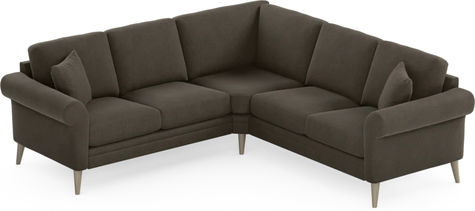 Eden - Hörnsoffa, 2+2-sits - Brun