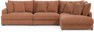 Rossi - 3-sits soffa med divan höger - Gul