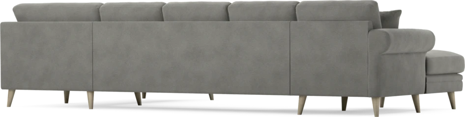 Eden - 3-sits soffa med schäslong vänster och divan höger - Grå