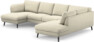 Madison Lux - 2-sits soffa med schäslong vänster och divan höger - Vit