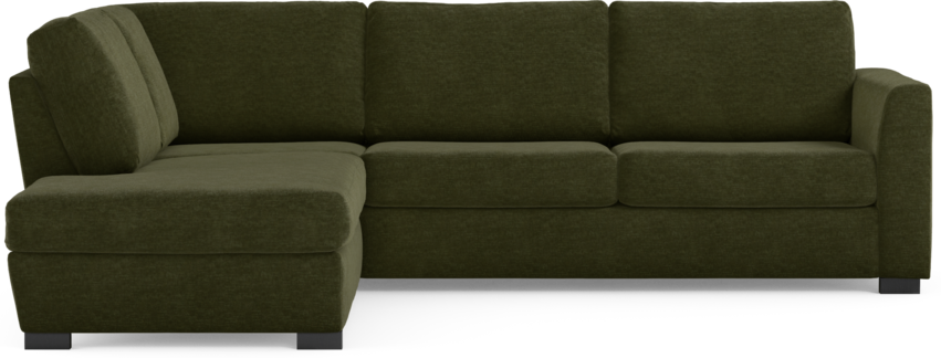 Friday - 2,5-sits soffa med divan vänster - Grön