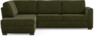 Friday - 2,5-sits soffa med divan vänster - Grön