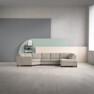 Nevada - 2-sits soffa med cosy hörn vänster och divan höger - Beige