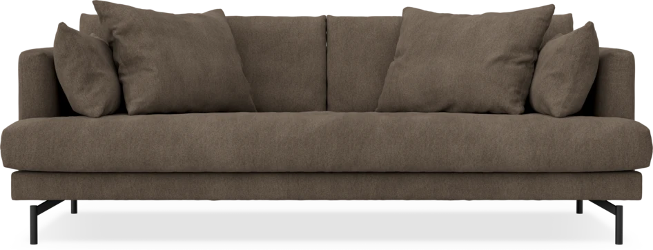 Harper - 3-sits soffa, hel dyna - Brun