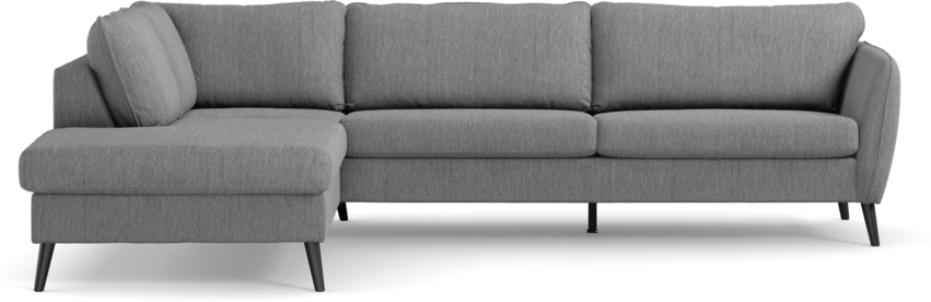County - 2,5-sits soffa med divan vänster - Grå