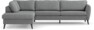 County - 2,5-sits soffa med divan vänster - Grå