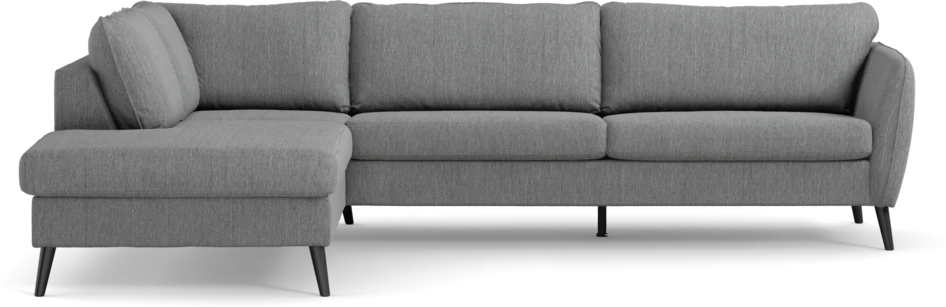 County - 2,5-sits soffa med divan vänster - Grå