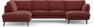 Madison Lux - 2-sits soffa med divan vänster och schäslong höger - Rosa