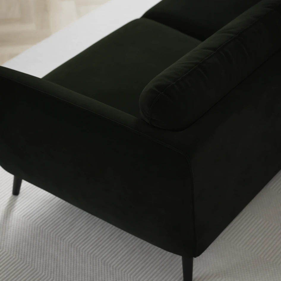 Madison - 2-sits soffa med divan vänster och schäslong höger - Grön