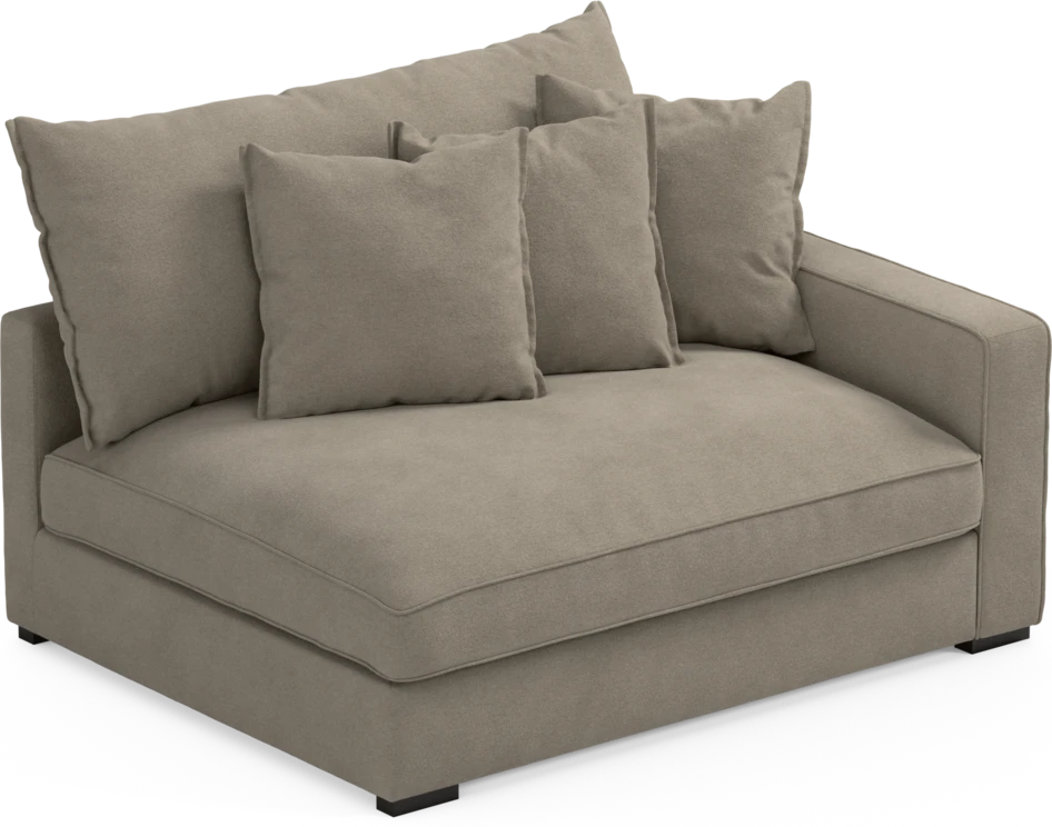 Rossi - 2-sits med armstöd höger - Beige