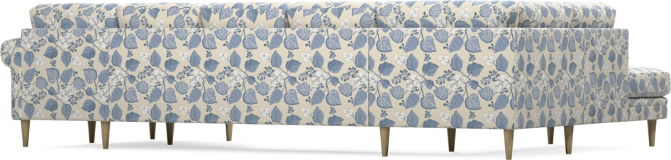 Eden - 3-sits soffa med divan vänster och schäslong höger - Flerfärgad