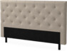 Delux Pikerad Låg - Sänggavel, 90-210 cm - Beige