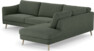 Madison Lux - 3-sits soffa med divan höger - Grön