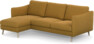 Madison Lux - 2-sits soffa med schäslong vänster - Gul