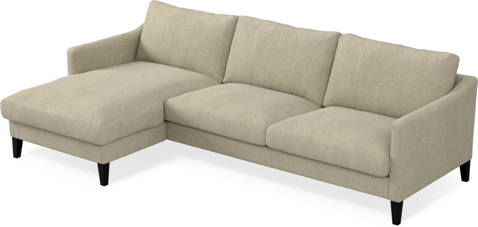 Winston - 3-sits soffa med schäslong, vändbar - Beige