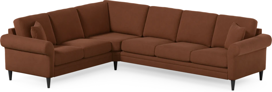 Eden - Hörnsoffa, 2+3-sits - Orange