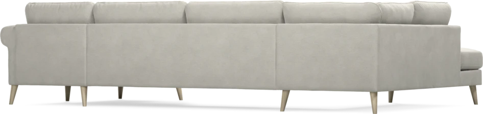 Bridge - 3-sits soffa med divan vänster och schäslong höger - Grå