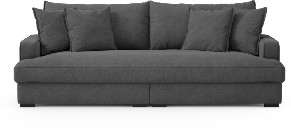 Rossi - 3-sits soffa, hel dyna - Grå