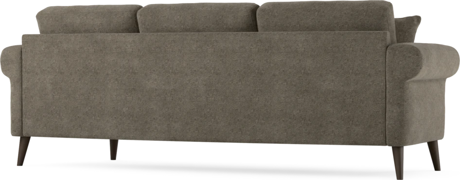 Eden - 3-sits soffa svängd - Brun